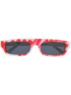 Moschino Eyewear Brushstroke Sunglasses - Red