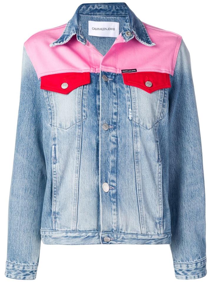 Calvin Klein Jeans Foundation Trucker Jacket - Blue