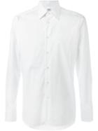 E. Tautz Cutaway Collar Shirt, Men's, Size: 17, White, Cotton