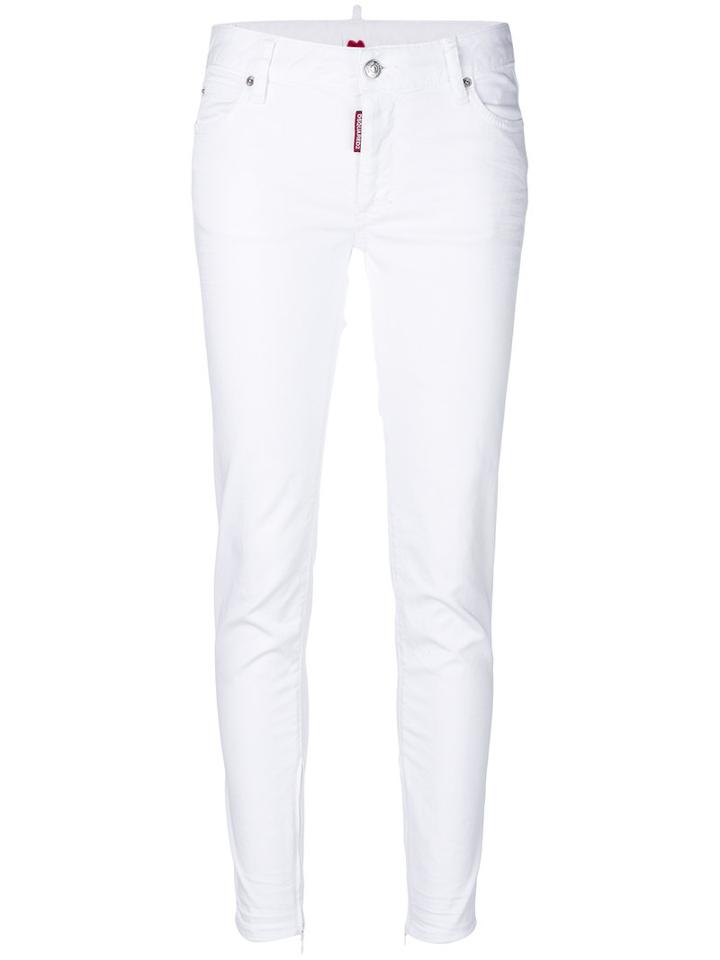 Dsquared2 - Twiggy Jeans - Women - Cotton/spandex/elastane - 40, White, Cotton/spandex/elastane