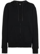 Valentino Logo Patch Hooded Jacket - Black