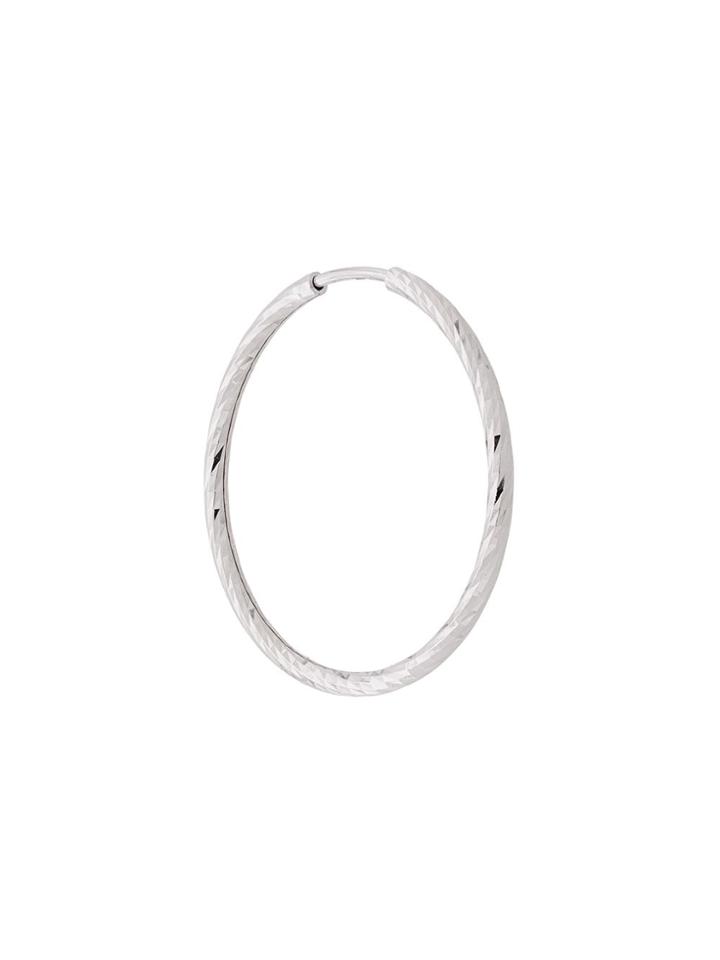 Maria Black 14kt White Gold Alba 20mm Hoop Earring - Silver