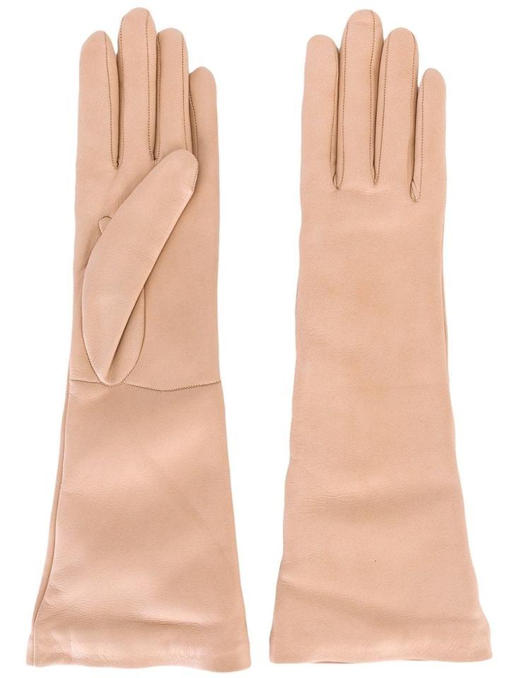 Jil Sander Leather Gloves - Pink & Purple