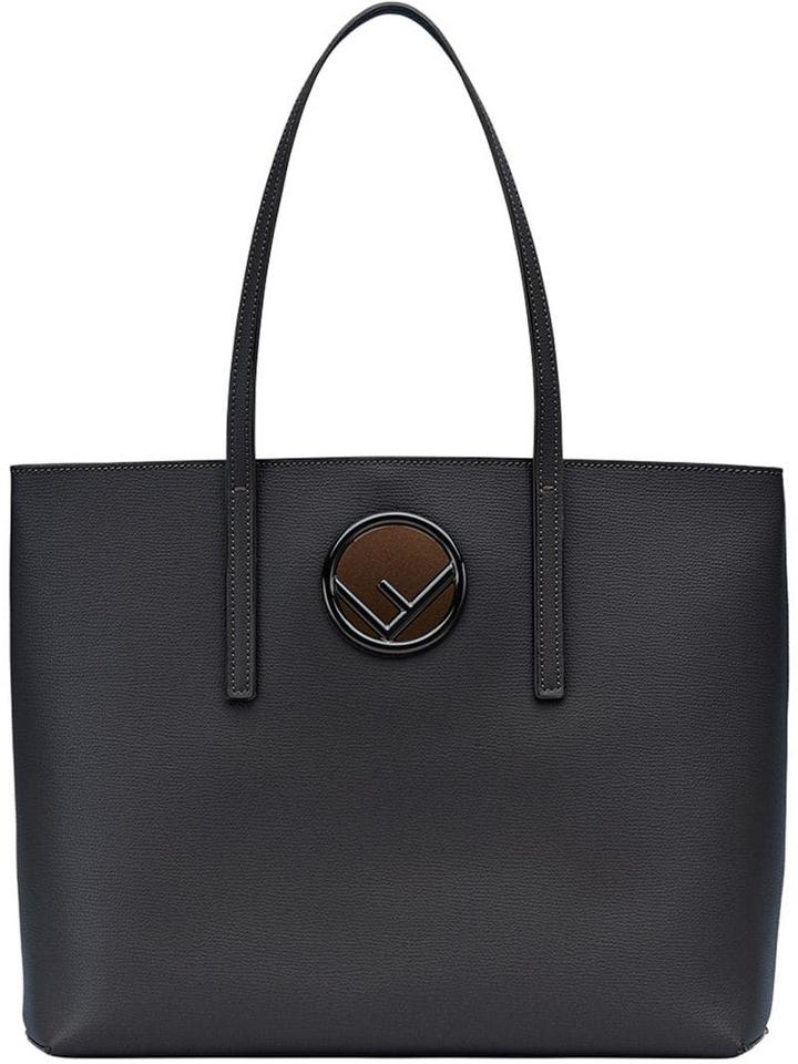 Fendi Logo Shopper Tote - Black