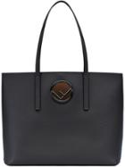 Fendi Logo Shopper Tote - Black