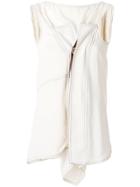 Marni Asymmetric Sleeveless Blouse - Nude & Neutrals