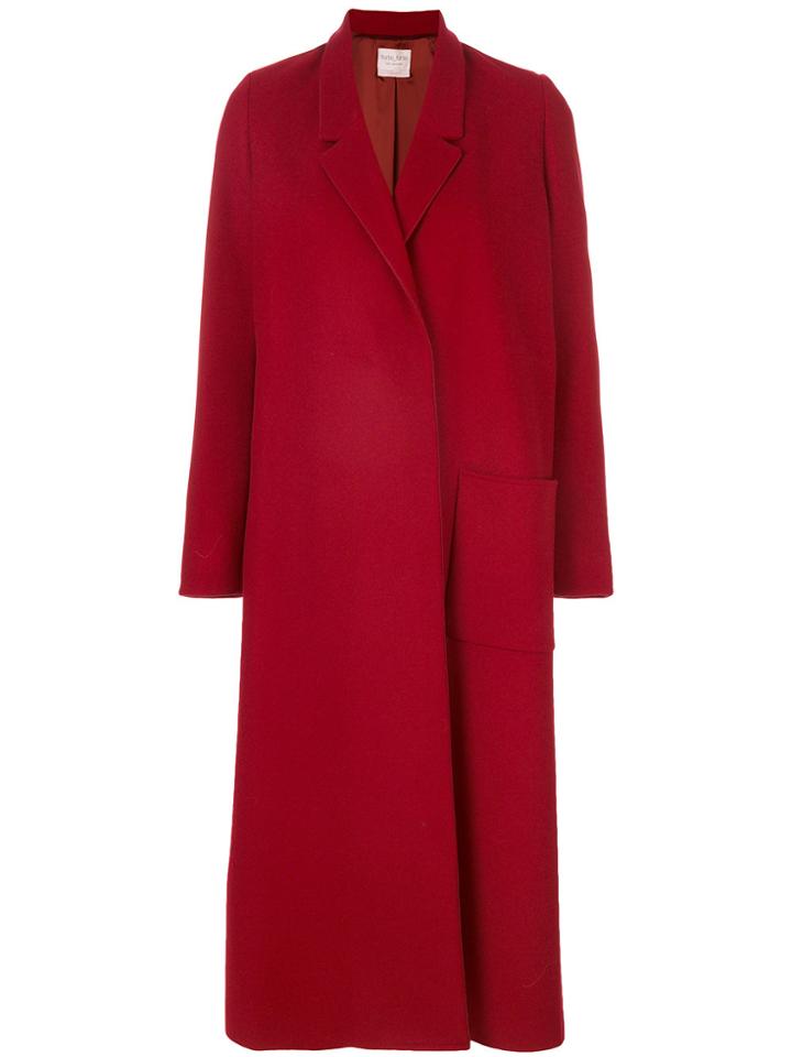 Forte Forte Long Oversized Coat - Red