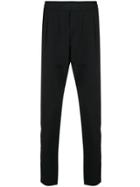 Low Brand Elasticated Waist Track Pants - Black