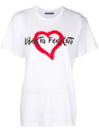 Alberta Ferretti Logo Heart T-shirt - White