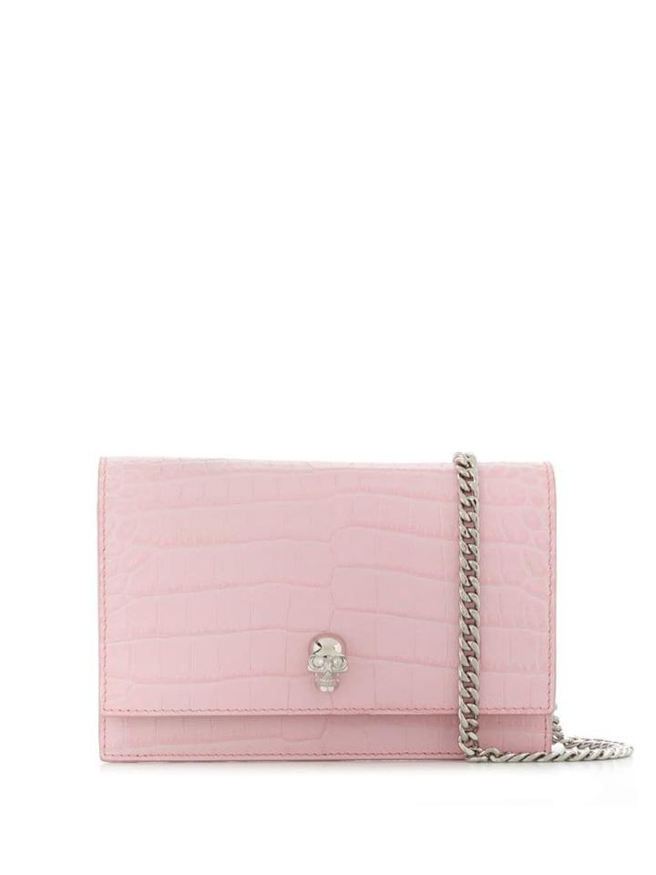 Alexander Mcqueen Skull Crossbody Bag - Pink