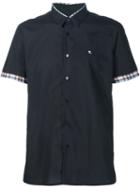 Raf Simons Checked Detail Shortsleeved Shirt, Men's, Size: 44, Black, Cotton
