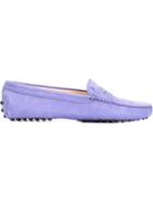 Tod S Gommino Loafers, Women's, Size: 39, Pink/purple, Suede/leather/rubber