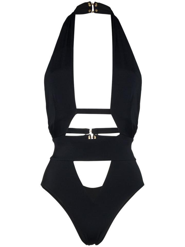 Agent Provocateur Anja Halter Neck Swim Suit - Black