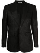 Isabel Benenato Paisley Print Blazer - Black