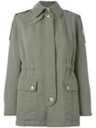 Helmut Lang Fitted Jacket, Women's, Size: Xs, Green, Nylon/cotton/cupro