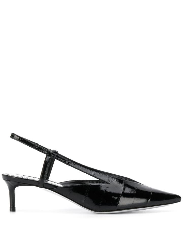 Givenchy Cut-out Slingback Pumps - Black