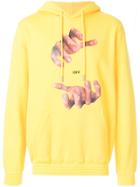 Off-white Printed Hoodie - Yellow & Orange