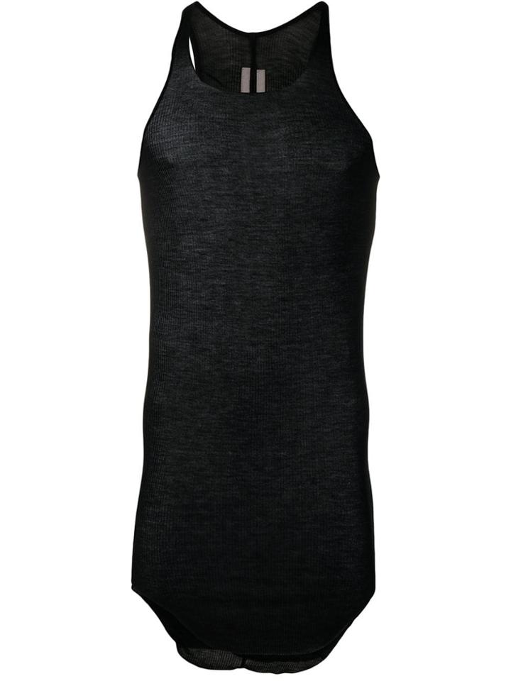 Rick Owens Semi-sheer Tank Top - Black