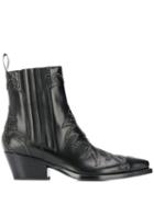 Sartore Appliqué Detail Boots - Black