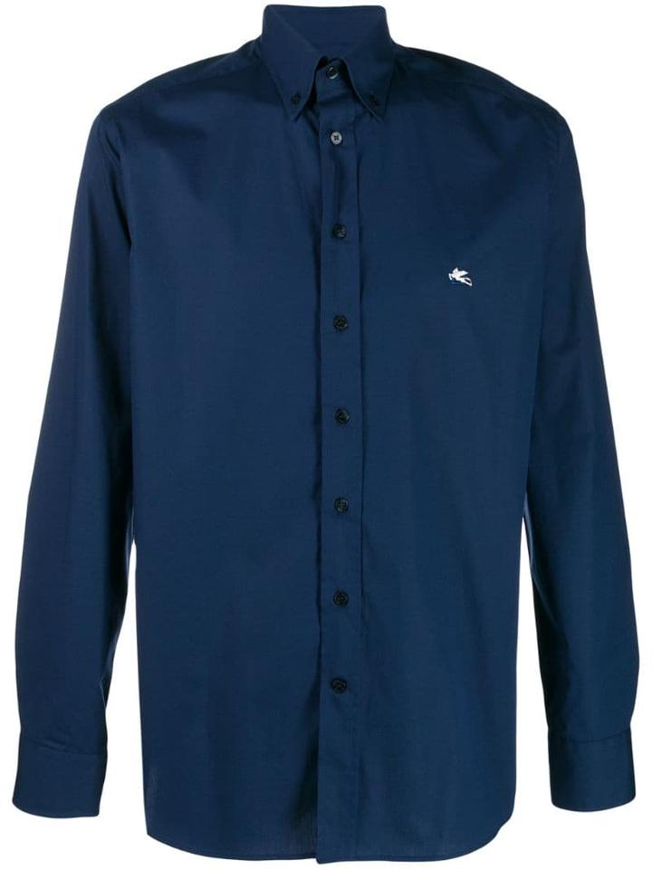 Etro Logo Button-down Shirt - Blue