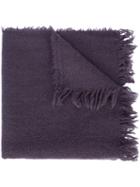Rick Owens - Frayed Scarf - Men - Cashmere - One Size, Pink/purple, Cashmere