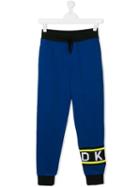 Dkny Kids Teen Ankle Print Track Pants - Blue