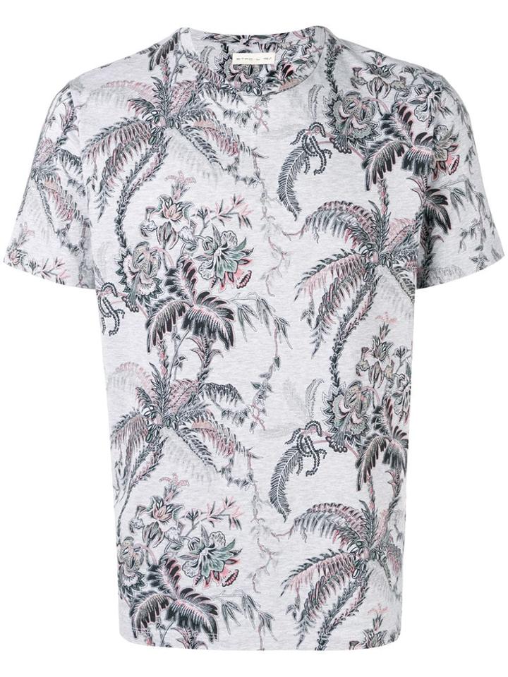 Etro Palm Trees T-shirt - Grey