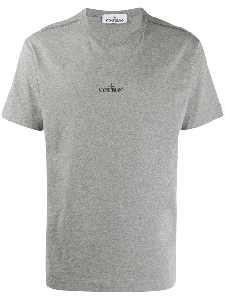 Stone Island Micro Logo Print T-shirt - Grey