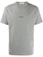 Stone Island Micro Logo Print T-shirt - Grey