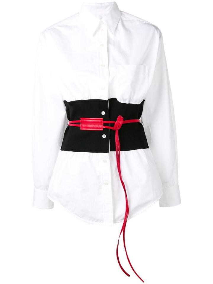 Victoria Beckham Belted Shirt - White