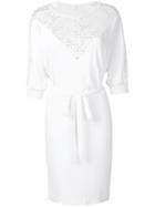 Stella Mccartney Lace Panel Midi Dress - White