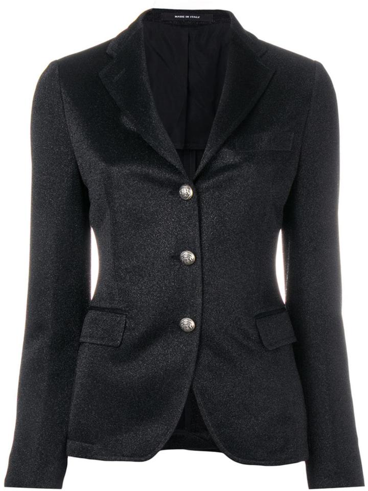Tagliatore Shimmered Blazer - Black