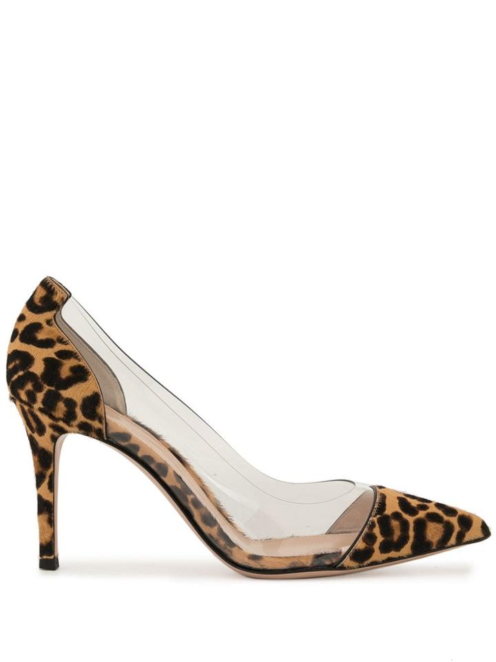 Gianvito Rossi Leopard-print Pumps - Brown