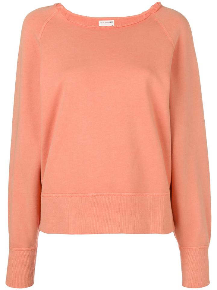 Rag & Bone Raw Neck Sweatshirt - Yellow & Orange