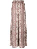 Mes Demoiselles Printed Palazzo Trousers - Pink & Purple