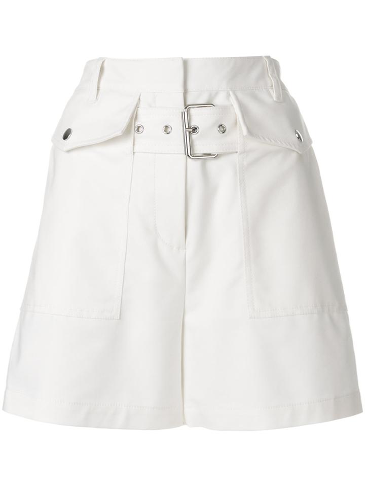 3.1 Phillip Lim Belted Cargo Shorts - White
