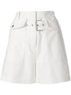 3.1 Phillip Lim Belted Cargo Shorts - White