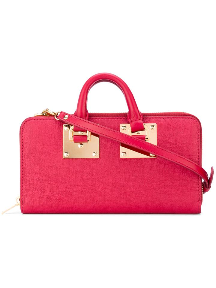 Sophie Hulme - Removable Strap Crossbody Bag - Women - Leather/metal - One Size, Red, Leather/metal