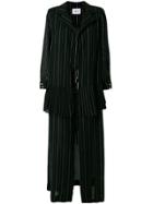 Atu Body Couture Star Trench Coat - Black