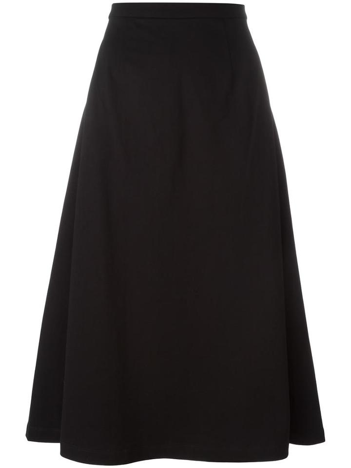 T By Alexander Wang A-line Skirt, Women's, Size: Medium, Black, Cotton