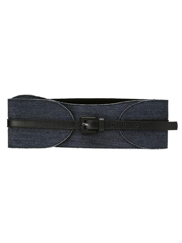 Tufi Duek Buckle Denim Belt - Black