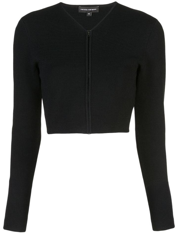 Narciso Rodriguez Zipped-up Cardigan - Black