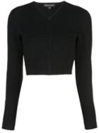 Narciso Rodriguez Zipped-up Cardigan - Black