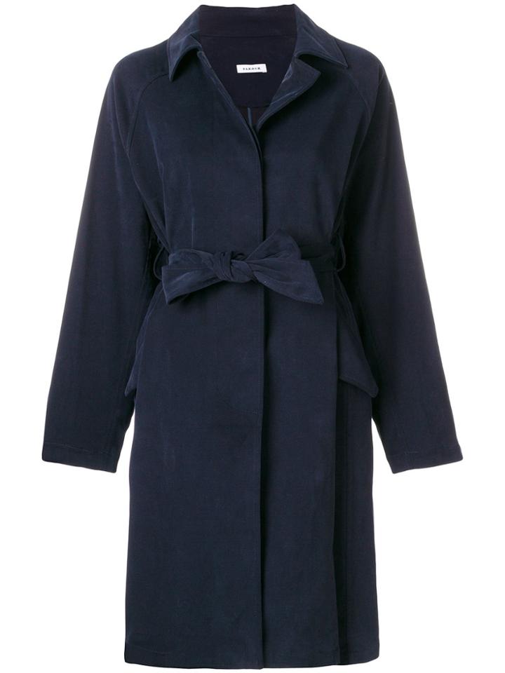 P.a.r.o.s.h. Bow Tied Coat - Blue