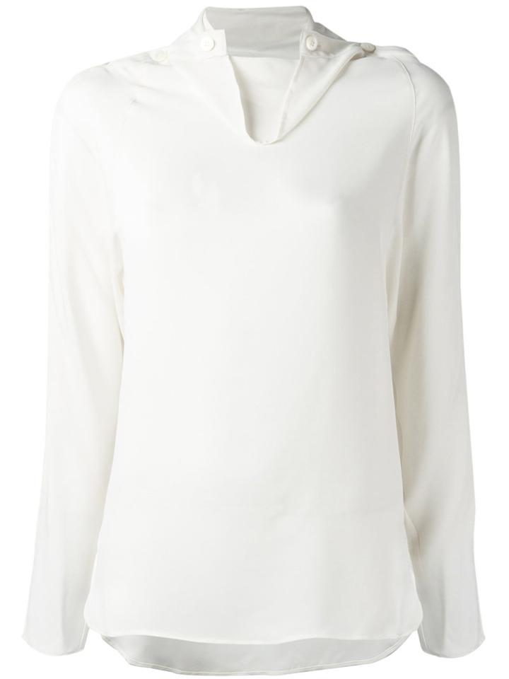 Theory - Brilivna Jumper - Women - Silk - M, White, Silk