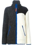 T By Alexander Wang Colour Block Chunky Cardigan, Women's, Size: Xs, Black, Wool/polyester/cotton/viscose