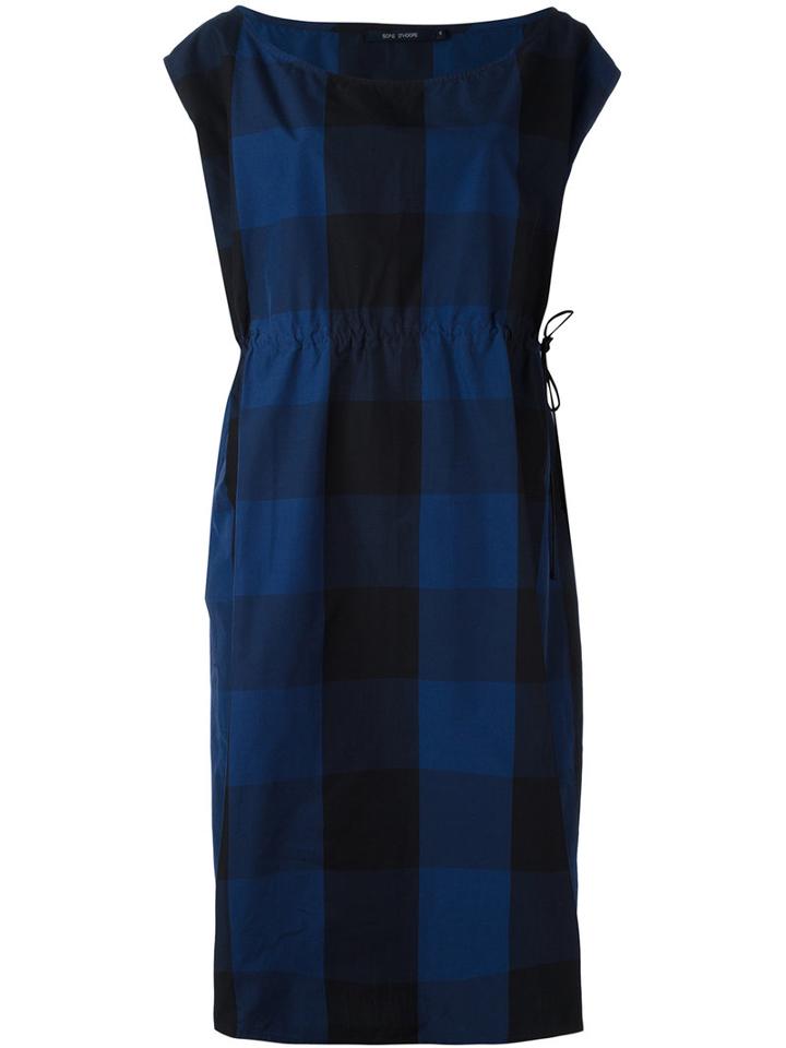 Sofie D'hoore - Gingham Midi Dress - Women - Cotton - 38, Blue, Cotton