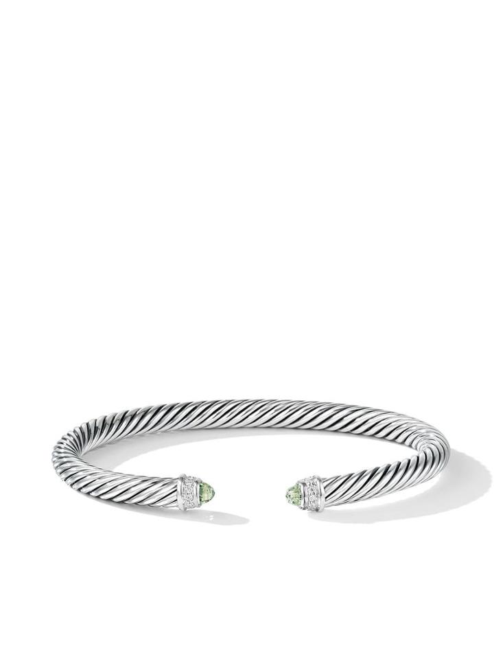 David Yurman Cable Classics Prasiolite And Diamond Cuff - Ssapldi