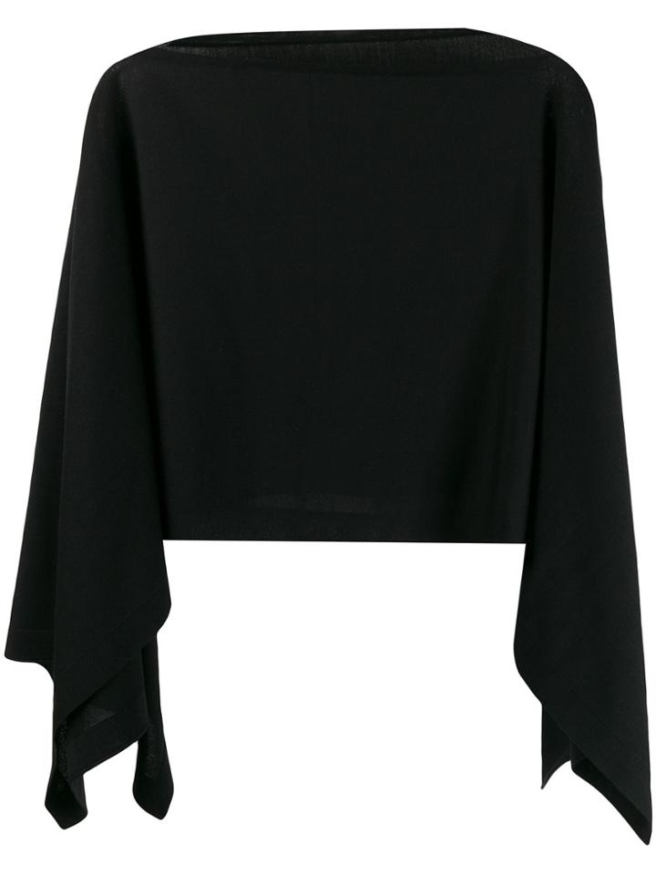Wolford Softwood Poncho Jumper - Black