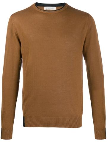 Manuel Ritz Crewneck Jumper - Brown